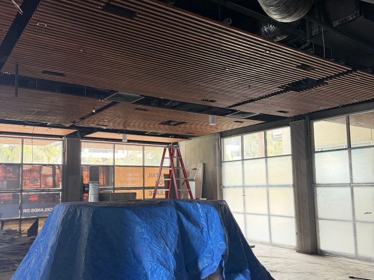 Commercial fit-out in progress, Docklands