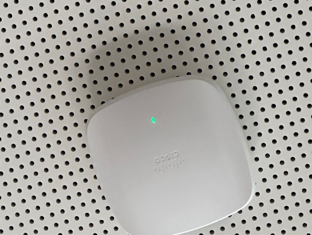 Ceiling-mounted Wi-Fi access point installation
